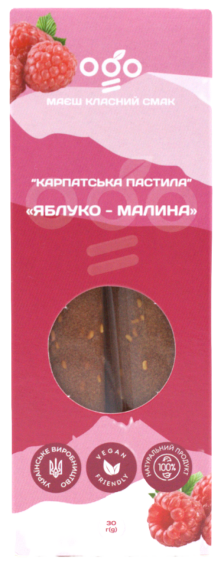 OGO ovocná trubička jablko-malina 30g