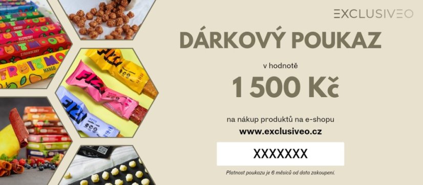 Dárkový poukaz 1500 Kč