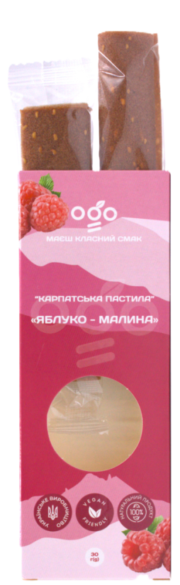 OGO ovocná trubička jablko-malina 30g